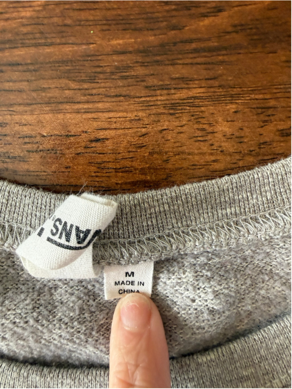 Women's Vans Floral Logo Sweatshirt Grey Size M - Picture 2 of 6